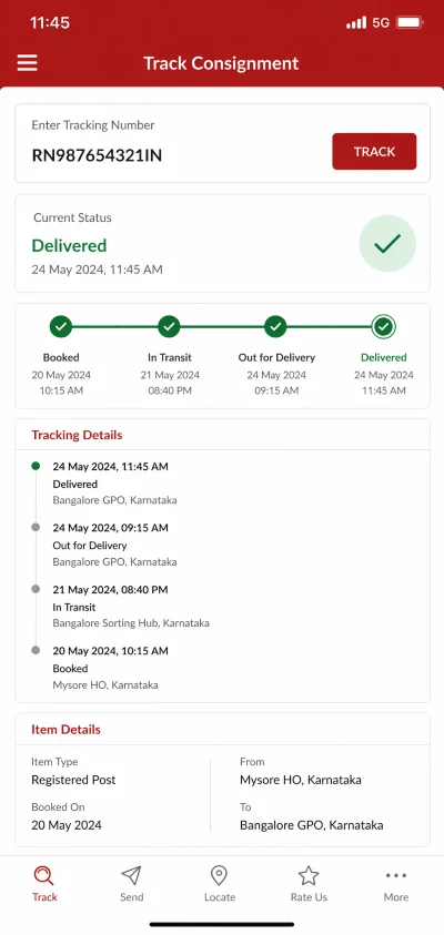 india post mobile app